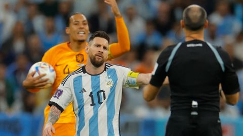 Messi cargó contra el arbitraje de Mateu Lahoz.