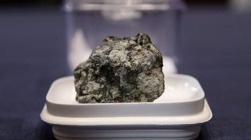 Meteorito en un laboratorio