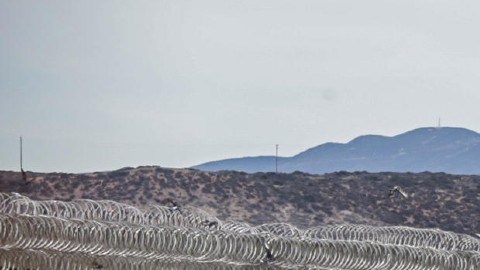 Migrantes en la frontera de Tijuana
