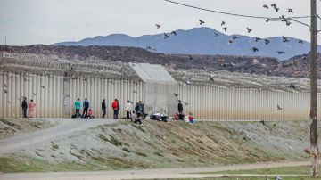 Migrantes en la frontera de Tijuana