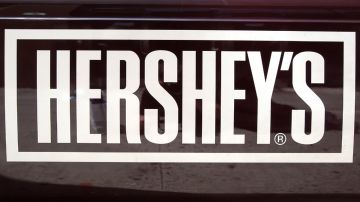 Imagen de un logotipo de la marca de chocolates Hershey's.