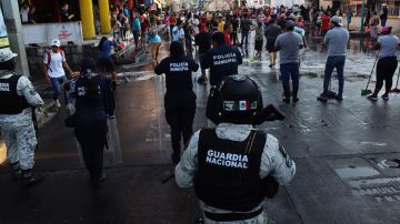 Guardia Nacional de México impide a haitianos establecer comercios en Tapachula Chiapas