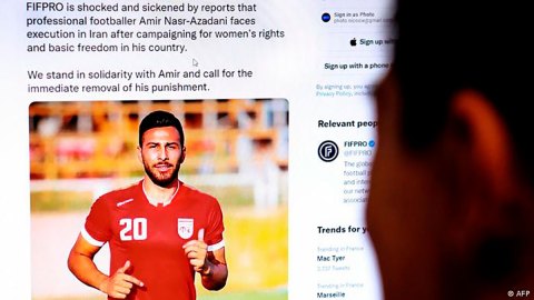 Condenado a 26 de cárcel futbolista iraní por su participación en protestas
