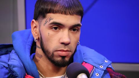 Anuel AA durante una entrevista en Las Vegas.