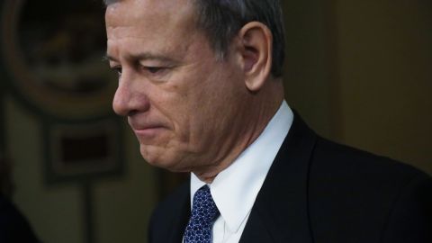 El presidente de la Corte Suprema John Roberts.