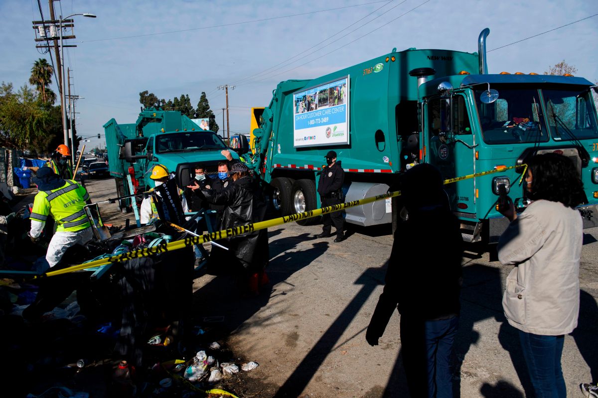 Un camión de saneamiento de Los Ángeles estuvo involucrado en la muerte por atropello.