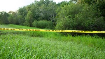NORTH PORT, FL - OCTOBER 20: Police tape restricts access to Myakkahatchee Creek Environmental Park on October 20, 2021 in North Port, Florida. The FBI announced human remains and personal items belonging to Brian Laundrie have been found there. Officials have been searching for Brian Laundrie in connection with the death of his fiance Gabby Petito, whose body was found in Wyoming. (Photo by Mark Taylor/Getty Images)