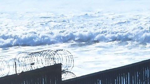 Parte de la frontera de San Diego y California.