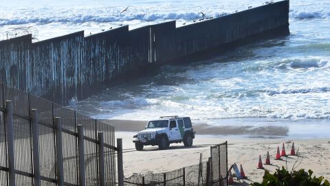 Parte de la frontera de San Diego y California.