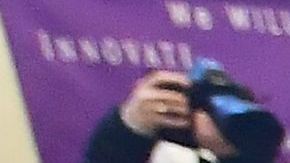 Seventh and eighth grades students attend a combined Advanced Engineering class at Olive Vista Middle School on the first day back following the winter break amid a dramatic surge in Covid-19 cases across Los Angeles County on January 11, 2022 in Sylmar, California. - Tens of thousands of Los Angeles Unified School District students returned to classes today after the winter break with district requirements for all staff and students to be tested for Covid-19 from the thousands of take-home test kits provided to students with a negative result allowing entry. (Photo by Frederic J. BROWN / AFP) (Photo by FREDERIC J. BROWN/AFP via Getty Images