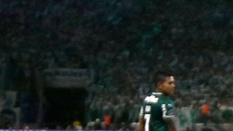 Hulk durante un partido de Atlético Mineiro en la Copa Libertadores.