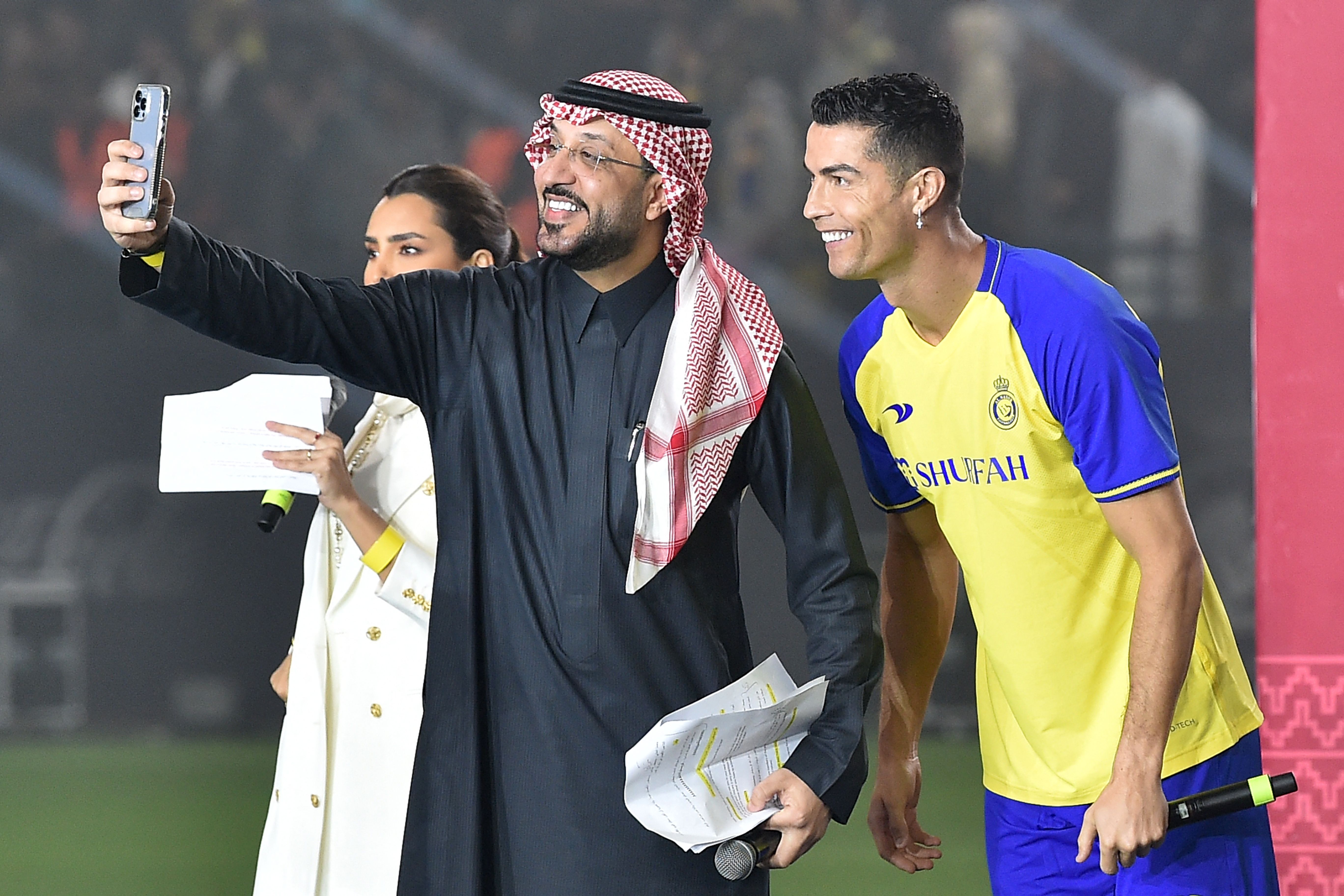 Cristiano+Ronaldo+Makes+History+with+Four+Goals+in+Saudi+Arabia