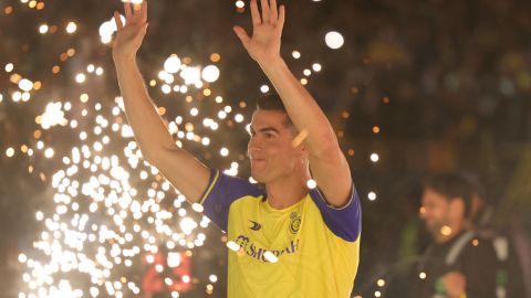 Cristiano Ronaldo durante su presentación con el Al Nassr.