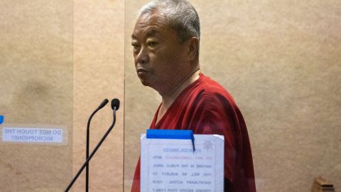 REDWOOD CITY, CALIFORNIA - JANUARY 25: Chunli Zhao appears for his arraignment in San Mateo Superior Court on January 25, 2023 in Redwood City, California. Zhao is charged with seven counts of murder and one count of attempted murder in Monday's shootings at two separate locations. (Photo by Shae Hammond-Pool/Getty Images)