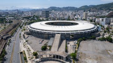 Vista aérea de la zona donde se ubica el Estadio Maracaná.