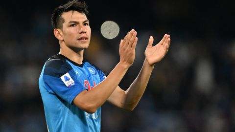 Hirving Lozano, delantero del Napoli.