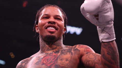 Gervonta Davis, boxeador estadounidense tras vencer el 7 de enero de 2023 a Héctor García.