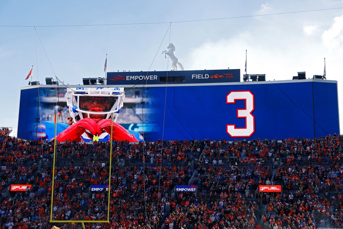 Mensaje de apoyo a Damar Hamlin de Buffalo Bills.