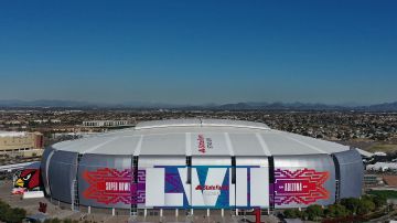 Estadio de la Universidad de Phoenix para el Super Bowl LVII.