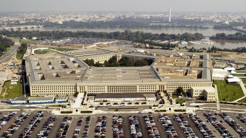 Vista aérea del Pentágono, sede del Departamento de Defensa.