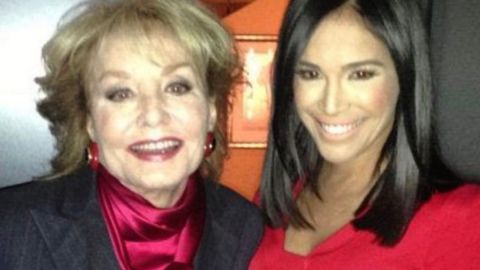 Karla Martínez junto a Barbara Walters