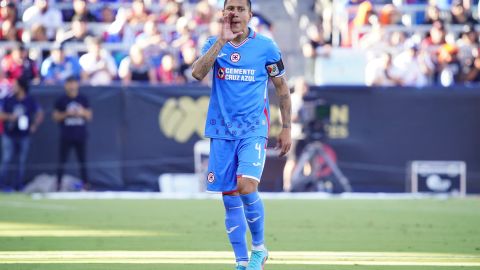 Julio César Domínguez "Cata", durante el partido del Campeón de Campeones 2022 entre Atlas y Cruz Azul.