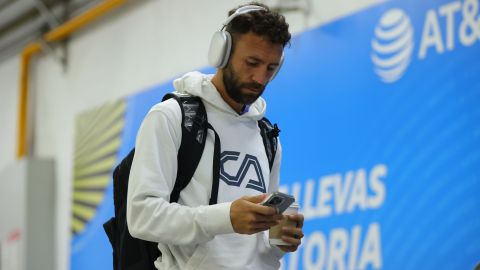 Miguel Layún, antes del partido de la jornada 1 del Torneo Clausura 2023 de la Liga MX.