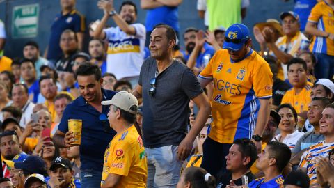 Walter Gaitán, durante un partido de Tigres UANL ante los Rayos de Necaxa en el torneo Apertura 2019 de la Liga BBVA.