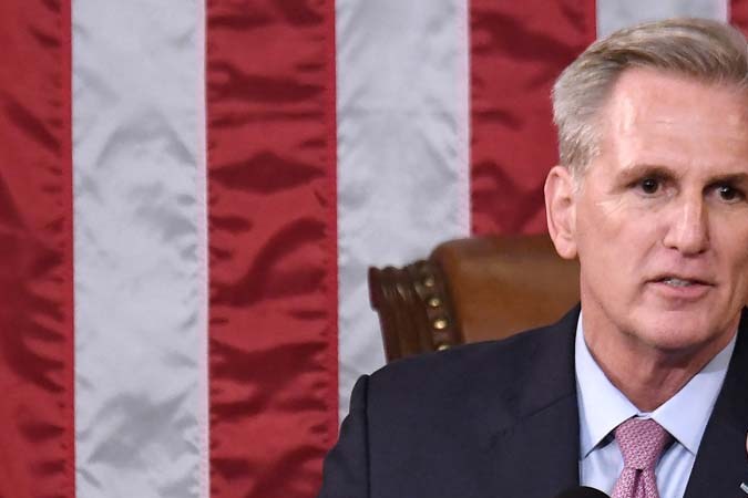Kevin McCarthy, presidente de la Cámara de Representantes
