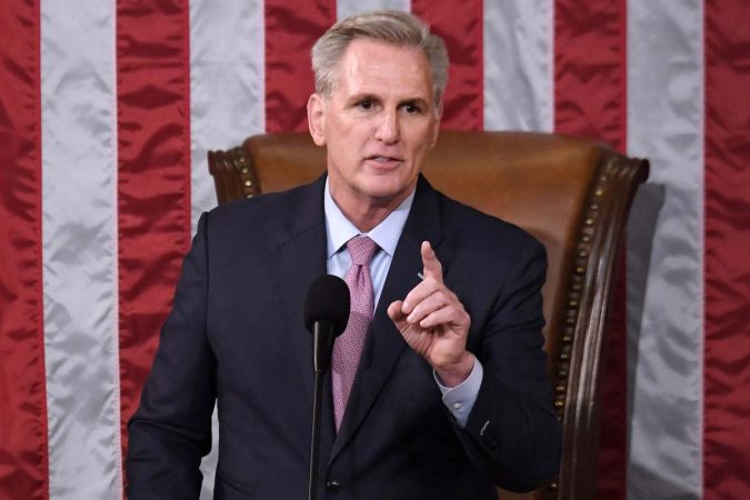 Kevin McCarthy, presidente de la Cámara de Representantes