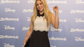 Shakira en el estreno de Zootropolis.