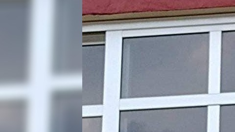 Ventana rota por disparo
