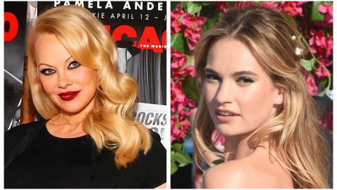 Pamela Anderson y Lily James