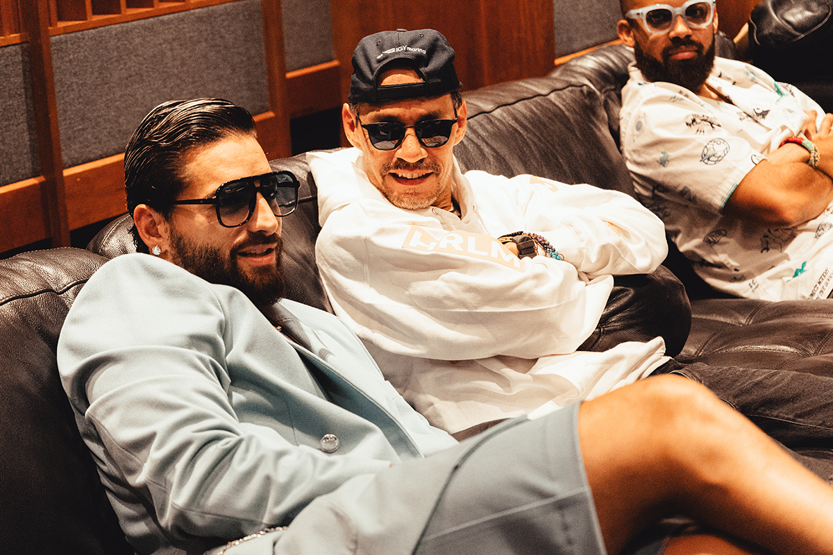 Maluma and Marc Anthony back together in the studio
