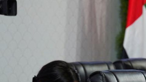 La directora gerente del Fondo Monetario Internacional, Kristalina Georgieva, habla en la cumbre de ministros de Finanzas del G20.