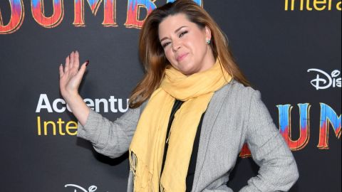 Alicia Machado en el estreno de Dumbo en Los Ángeles.