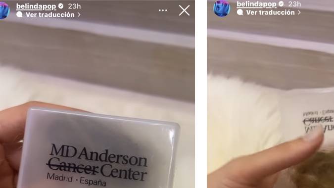 Belinda muestra el mayor tesoro de su vida. Foto: Historias de Instagram @belindapop