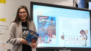 Brittany Acevedo escribe un libro para motivar a las niñas a estudiar ciencias. (Cortesía Distrito de Escuelas Primarias de Anaheim-AESD)