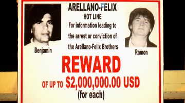 Cartel de recompensa por los Arellano Félix