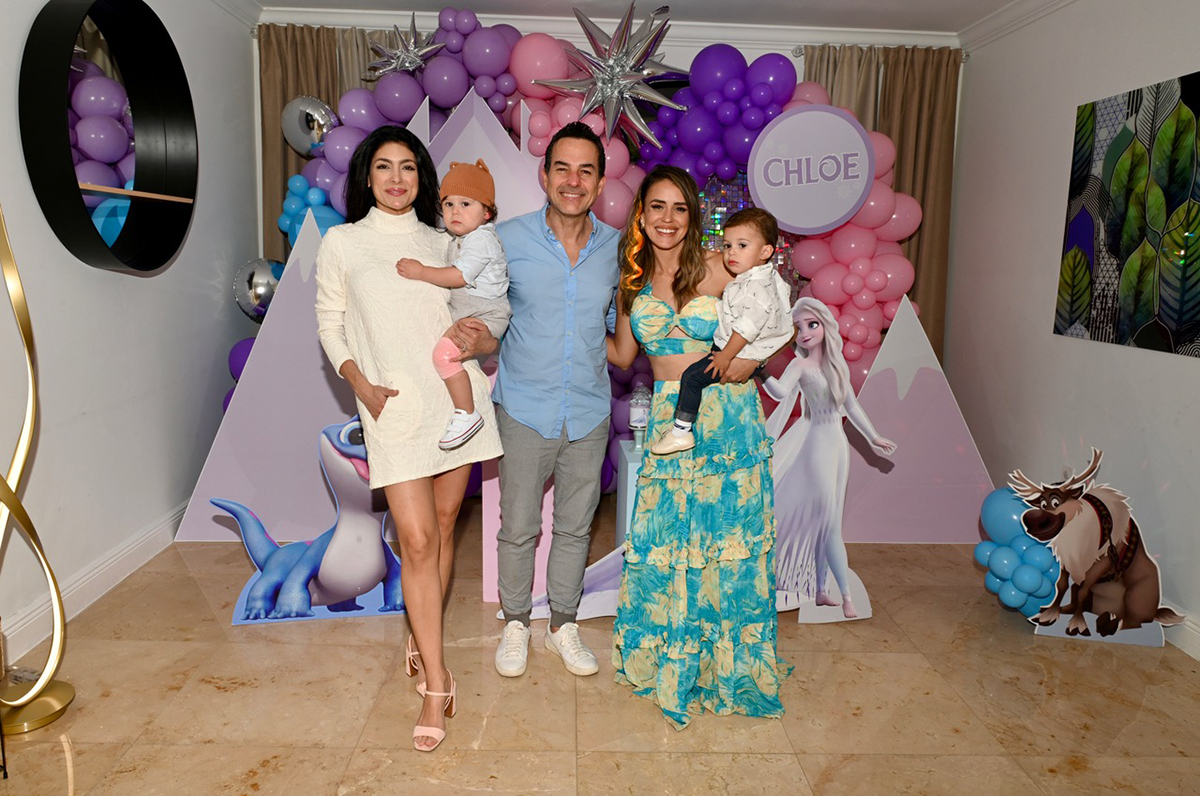 Carlos Calderón estuvo con su familia en el cumpleaños de Chloé
