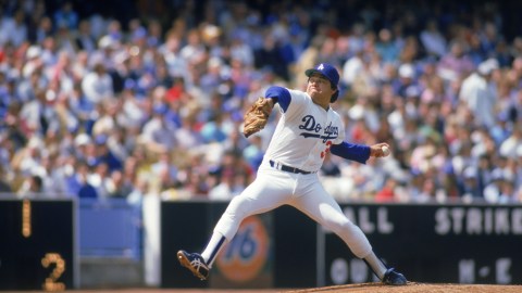 El legendario lanzador mexicano Fernando Valenzuela.