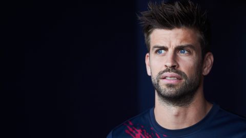 Gerard Piqué en Pamplona con el FC Barcelona en 2019.