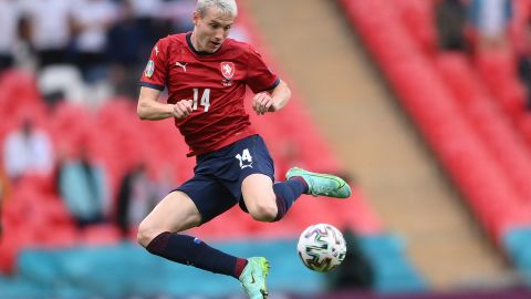 Jakub Jankto durante un encuentro con la selección de República Checa.