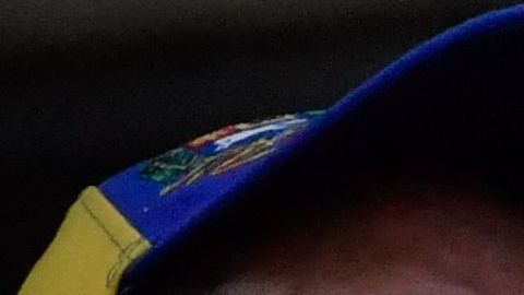 Aficionados venezolanos animan a su equipo durante el partido de béisbol de la Serie del Caribe entre Venezuela y Puerto Rico.