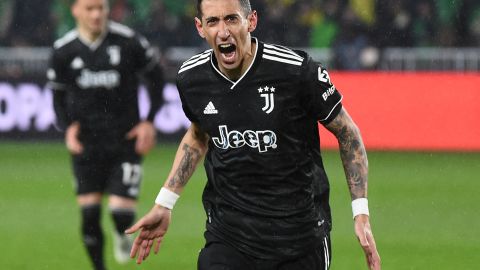 Ángel Di María, celebrando gol con Juventus.