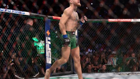 Conor McGregor antes de su pelea contra Dustin Poirier durante UFC 264.