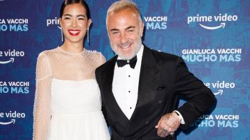 MONZA, ITALY - MAY 20: Sharon Fonseca and Gianluca Vacchi attend the"MUCHO MAS" Photocall at Villa Reale on May 20, 2022 in Monza, Italy. (Photo by Rosdiana Ciaravolo/Getty Images)