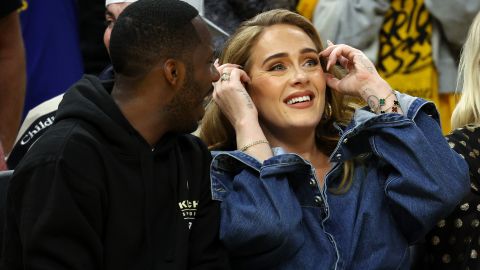 SAN FRANCISCO, CALIFORNIA - MAY 20: Agent Rich Paul and Adele attend Game Two of the 2022 NBA Playoffs Western Conference Finals between the Golden State Warriors and the Dallas Mavericks at Chase Center on May 20, 2022 in San Francisco, California. NOTE TO USER: User expressly acknowledges and agrees that, by downloading and/or using this photograph, User is consenting to the terms and conditions of the Getty Images License Agreement. (Photo by Harry How/Getty Images)