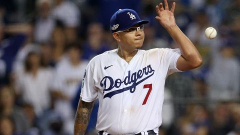 Julio Urías, lanzador mexicano miembro de los LA Dodgers de la MLB.