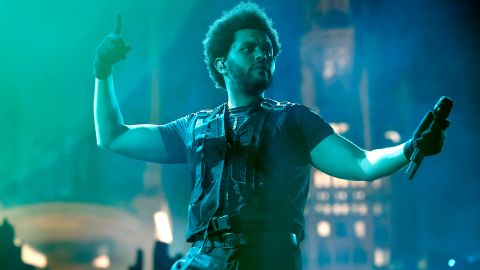 INGLEWOOD, CALIFORNIA - NOVEMBER 27: In this image released on December 7, The Weeknd performs during his “After Hours Til Dawn” tour at SoFi Stadium on November 27, 2022 in Los Angeles, California. (Photo by Frazer Harrison/Getty Images for Live Nation)